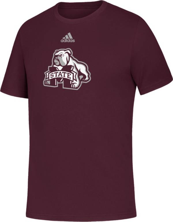 adidas Youth Mississippi State Bulldogs Maroon Amplifier T-Shirt