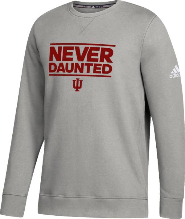 adidas Youth Indiana Hoosiers Grey Fleece Dassler Sweatshirt