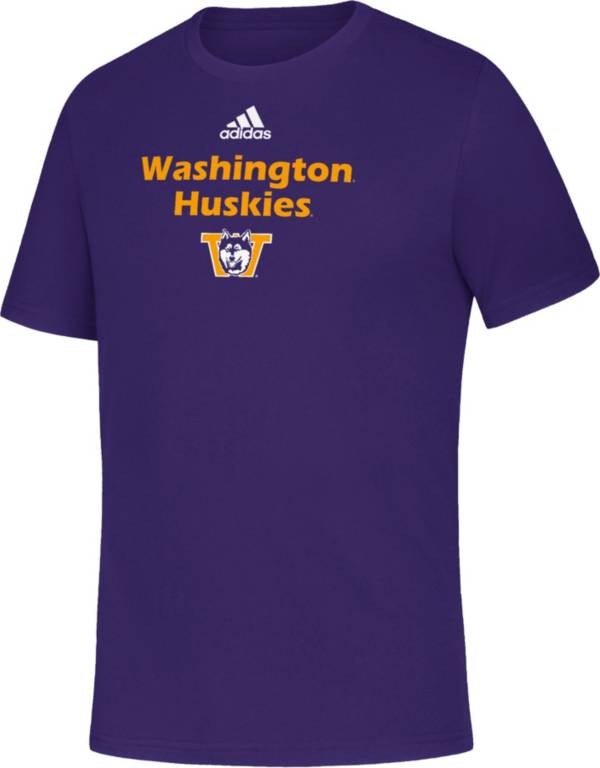 adidas Youth Washington Huskies Purple Amplifier T-Shirt