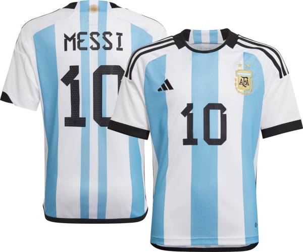adidas Youth Argentina '22 Lionel Messi #10 Home Replica Jersey product image