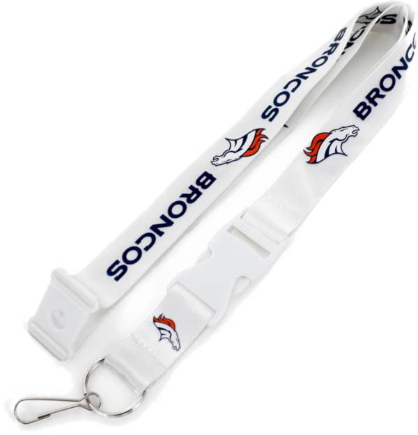 Aminco Denver Broncos White Lanyard