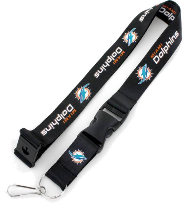 Aminco Miami Dolphins Black Lanyard