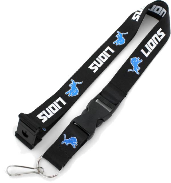 Aminco Detroit Lions Black Lanyard