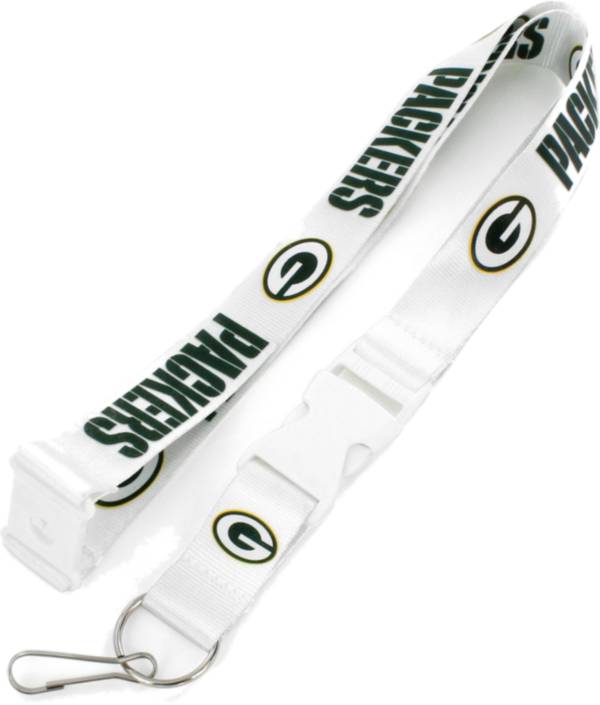 Aminco Green Bay Packers White Lanyard