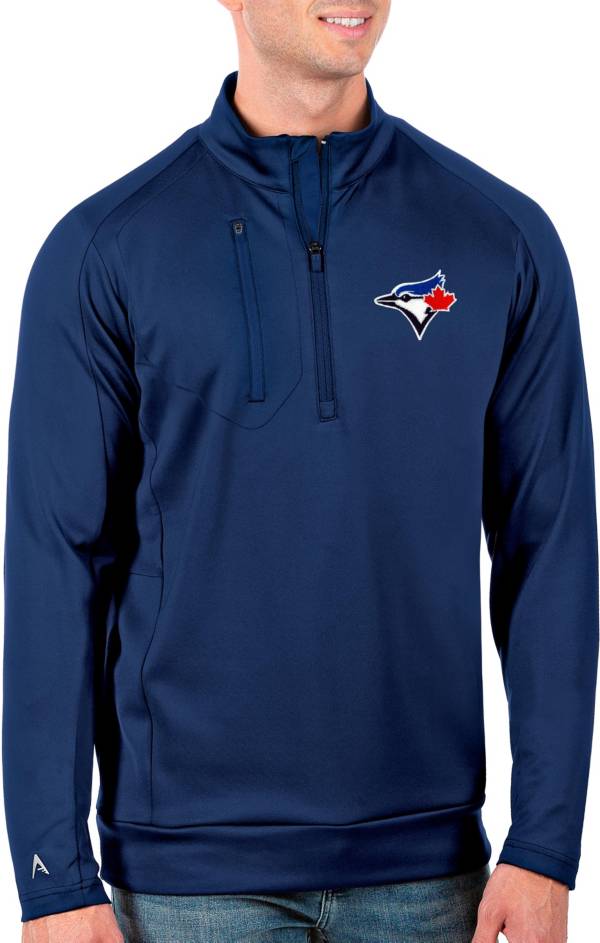 Antigua Men's Tall Toronto Blue Jays Generation Royal Half-Zip Shirt