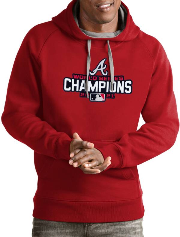 Antigua Men's 2021 World Series Champions Atlanta Braves Victory Pullover Hoodie