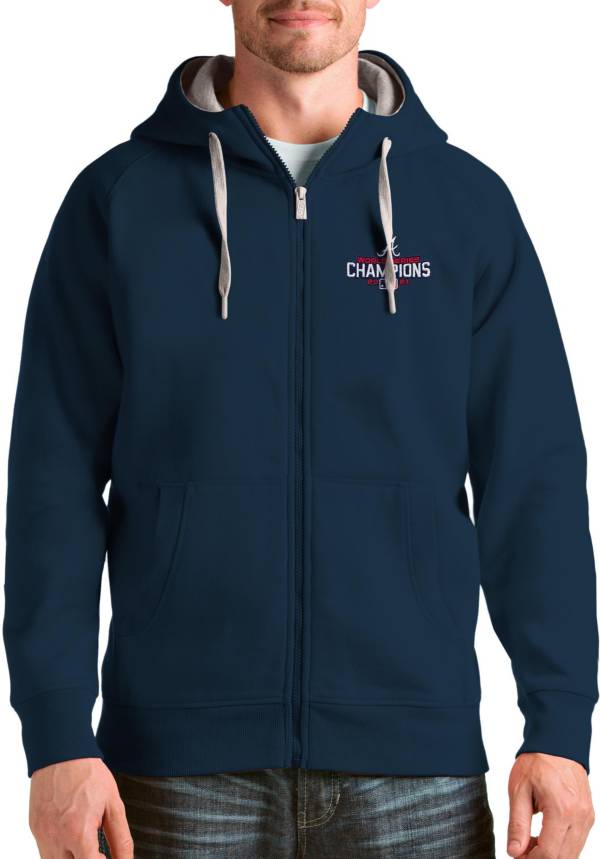 Antigua Men's 2021 World Series Champions Atlanta Braves Victory Full-Zip Hoodie