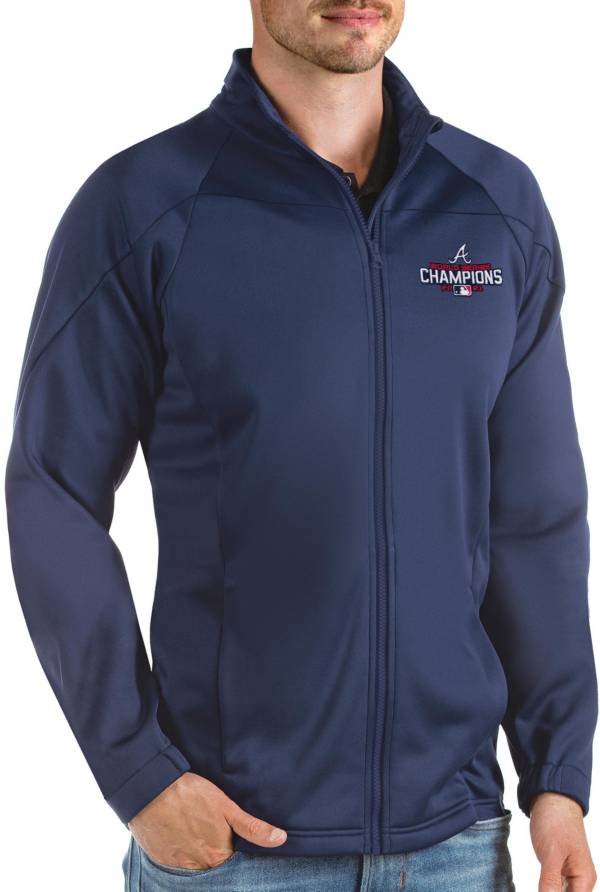 Antigua Men's 2021 World Series Champions Atlanta Braves Full-Zip Golf Jacket product image