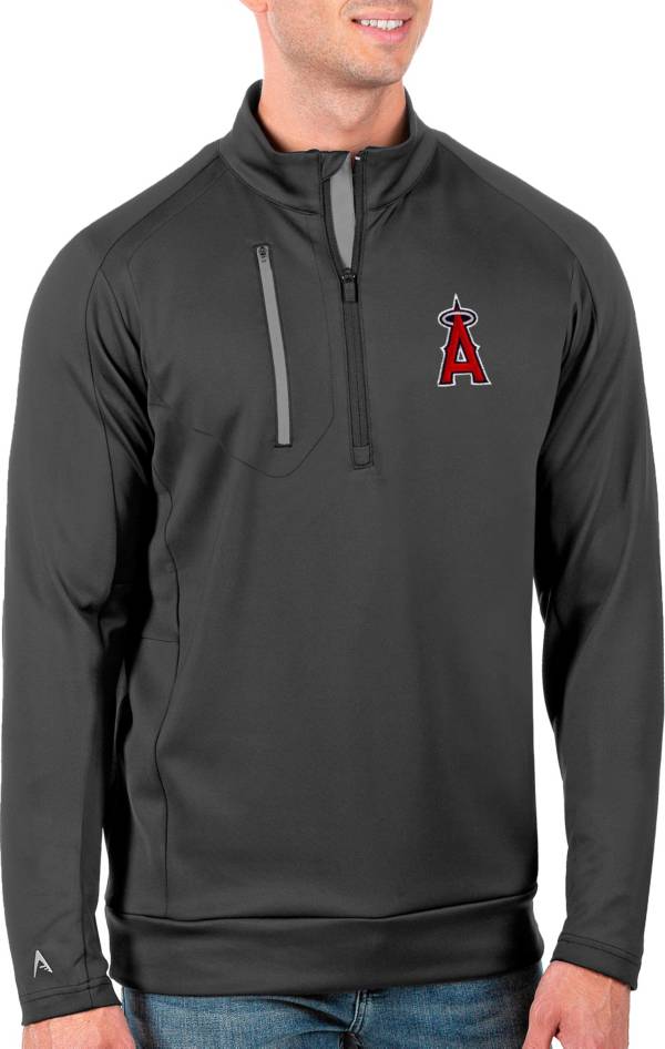 Antigua Men's Tall Los Angeles Angels Generation Carbon Half-Zip Pullover product image