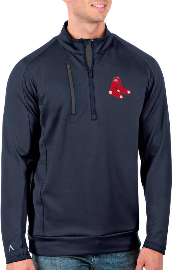 Antigua Men's Tall Boston Red Sox Generation Navy Half-Zip Pullover product image