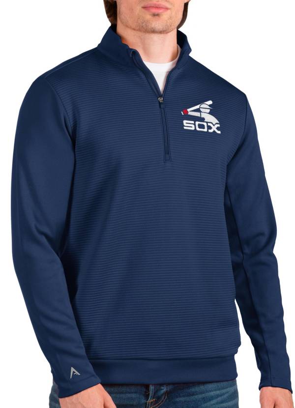 Antigua Men's Chicago White Sox Navy Quarter-Zip Pullover