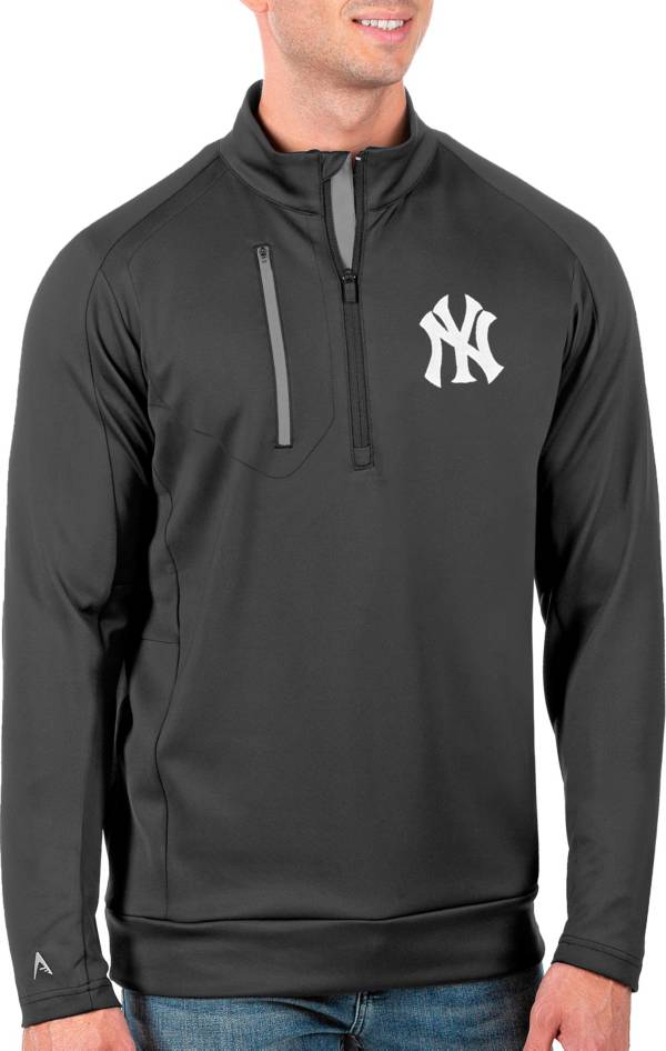 Antigua Men's Tall New York Yankees Generation Carbon Half-Zip Pullover product image