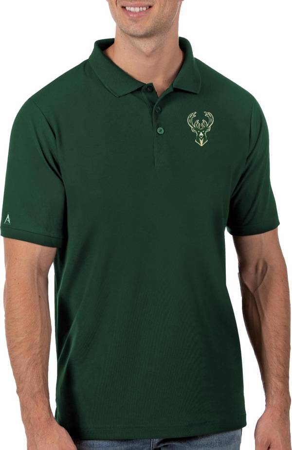 Antigua Men's Milwaukee Bucks Green Legacy Polo