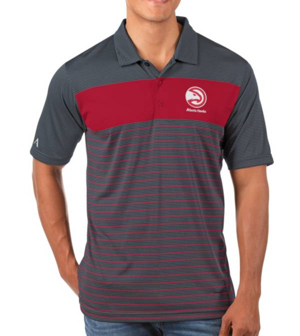 Antigua Men's Atlanta Hawks Grey Contest Polo