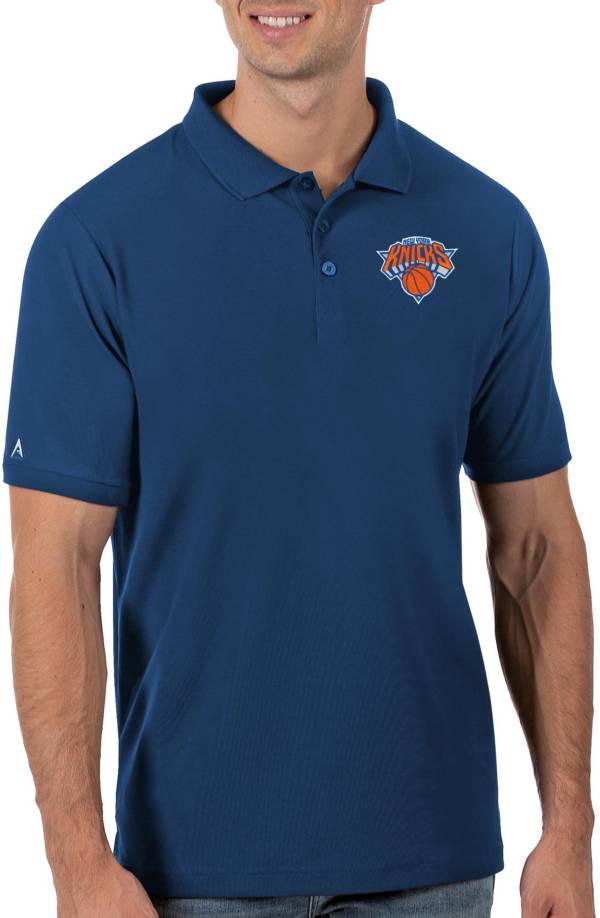 Antigua Men's New York Knicks Royal Legacy Polo
