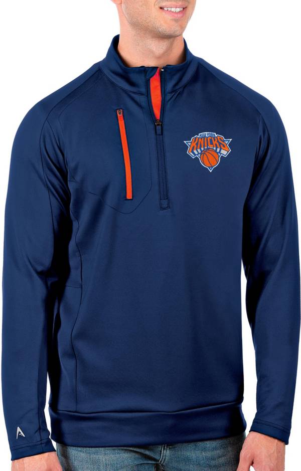 Antigua Men's New York Knicks Royal Generation 1/4 Zip