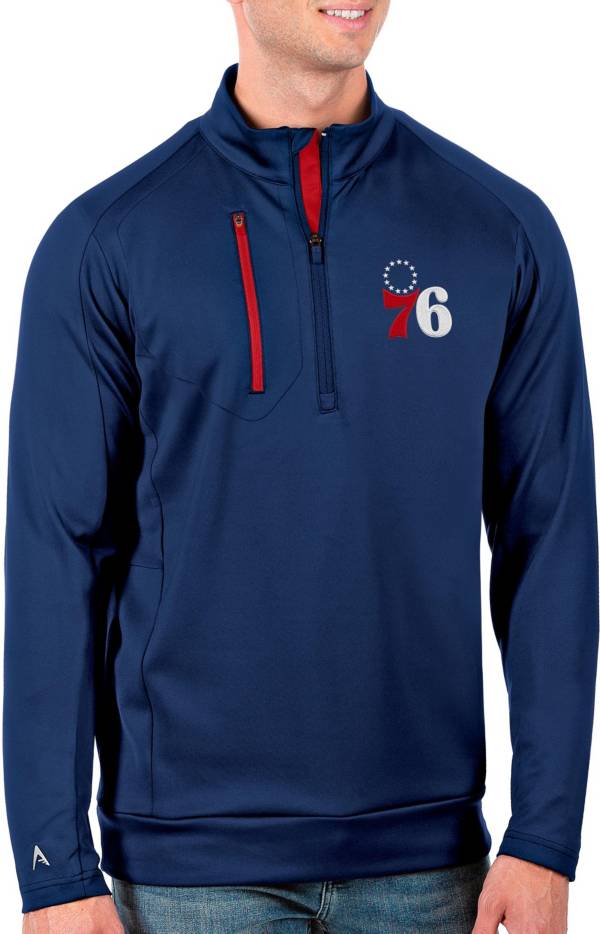 Antigua Men's Philadelphia 76ers Red Generation 1/4 Zip