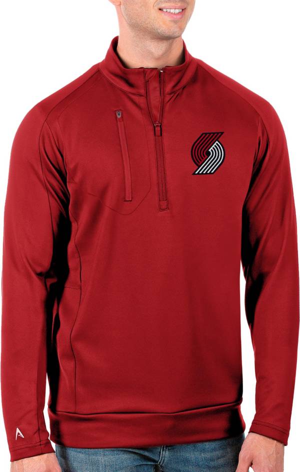 Antigua Men's Portland Trail Blazers Red Generation 1/4 Zip