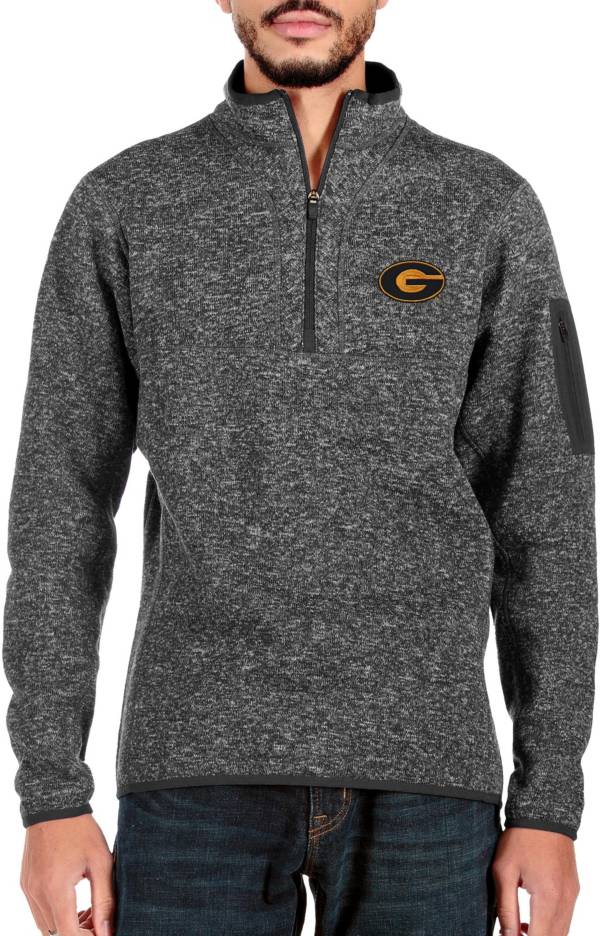 Antigua Men's Grambling State Tigers Black Fortune 1/4 Zip Pullover