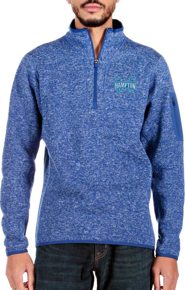 Antigua Men's Hampton Pirates Blue Fortune 1/4 Zip Pullover