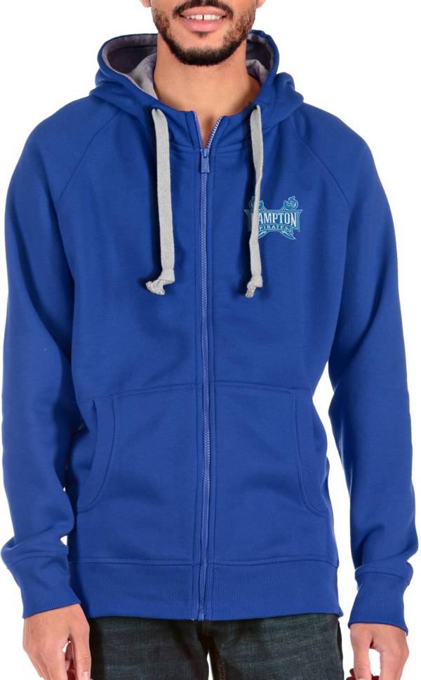 Antigua Men's Hampton Pirates Blue Victory Full Zip Jacket