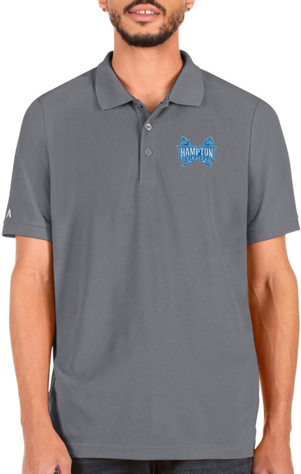 Antigua Men's Hampton Pirates Grey Legacy Polo