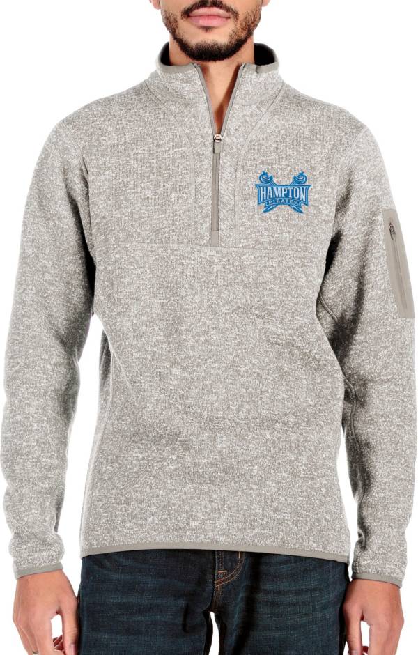 Antigua Men's Hampton Pirates White Fortune 1/4 Zip Pullover