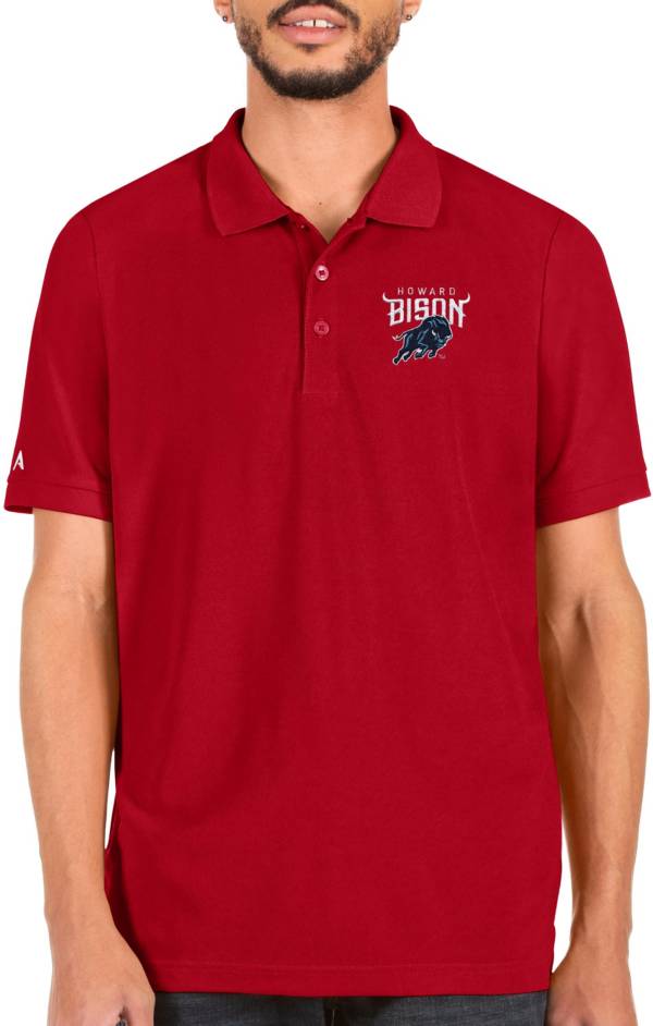 Antigua Men's Howard Bison Red Legacy Polo