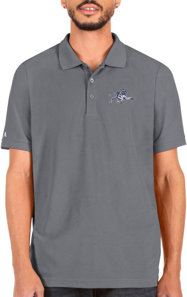 Antigua Men's Jackson State Tigers Grey Legacy Polo