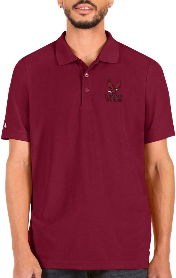 Antigua Men's North Carolina Central Eagles Maroon Legacy Polo