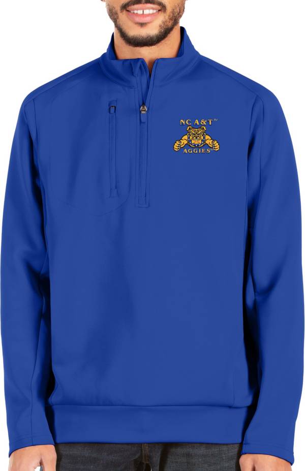 Antigua Men's North Carolina A&T Aggies Aggie Blue Generation ½ Zip Pullover