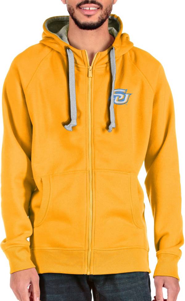 Antigua Men's Southern University Jaguars Gold Victory Full Zip Jacket