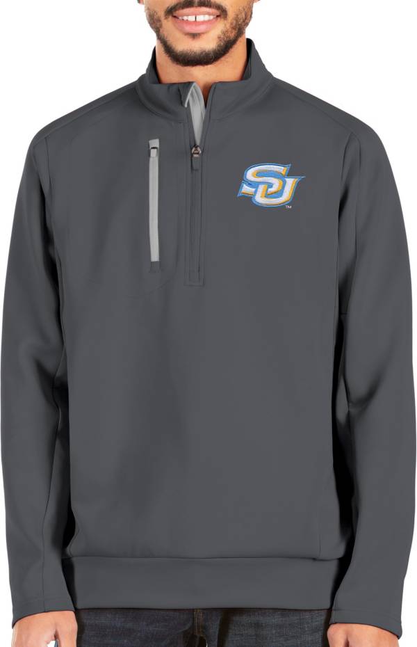 Antigua Men's Southern University Jaguars Grey Generation 1/4 Zip