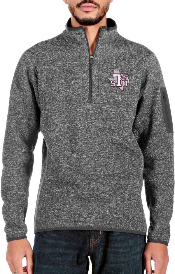 Antigua Men's Texas Southern Tigers Grey Fortune 1/4 Zip Pullover ...