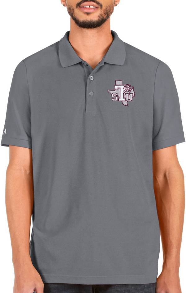 Antigua Men's Texas Southern Tigers Grey Legacy Polo