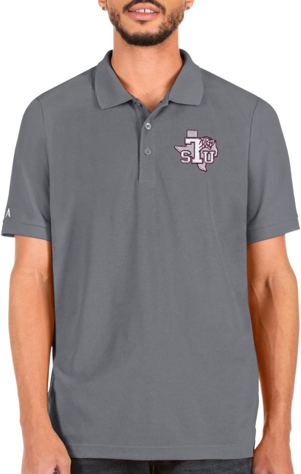 Antigua Men's Texas Southern Tigers Grey Legacy Polo product image