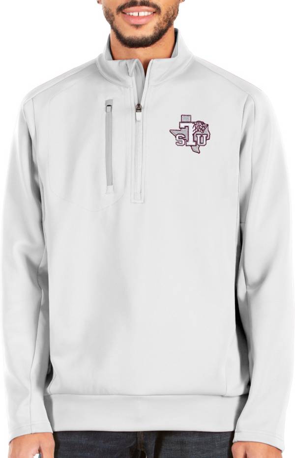 Antigua Men's Texas Southern Tigers White Generation 1/4 Zip
