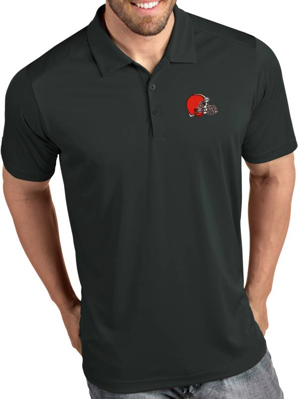 Antigua Men's Cleveland Browns Tribute Grey Polo
