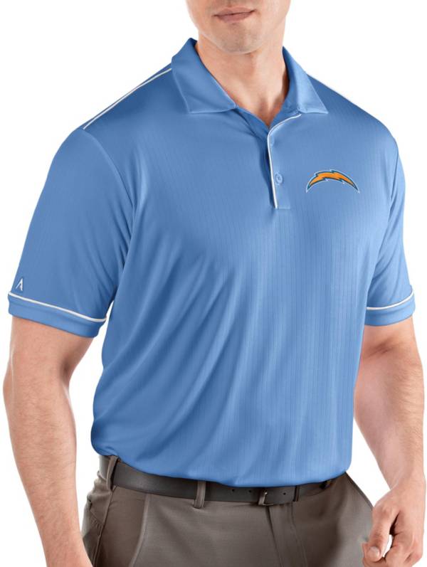 Antigua Men's Los Angeles Chargers Blue Salute Polo