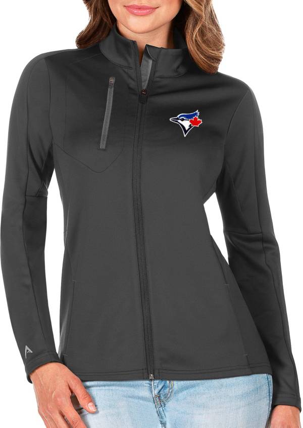 Antigua Women's Toronto Blue Jays Generation Full-Zip Gray Jacket