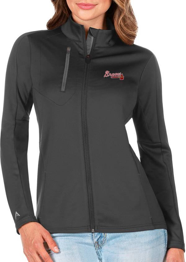Antigua Women's Atlanta Braves Generation Full-Zip Gray Jacket product image