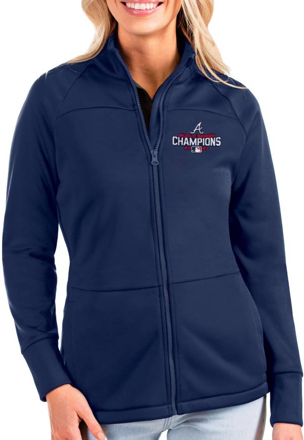 Antigua Women's 2021 World Series Champions Atlanta Braves Full-Zip Golf Jacket