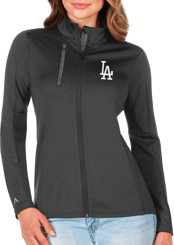 Antigua Women's Los Angeles Dodgers Generation Full-Zip Gray Jacket