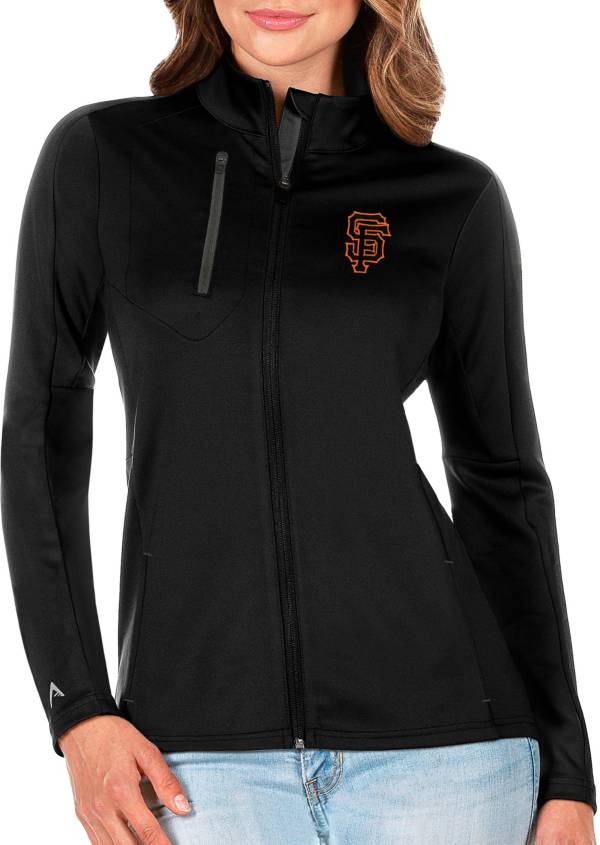 Antigua Women's San Francisco Giants Generation Full-Zip Black Jacket
