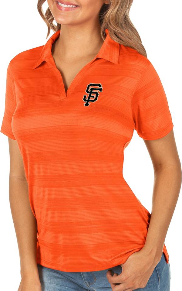 Antigua Women's San Francisco Giants Compass Mango Polo