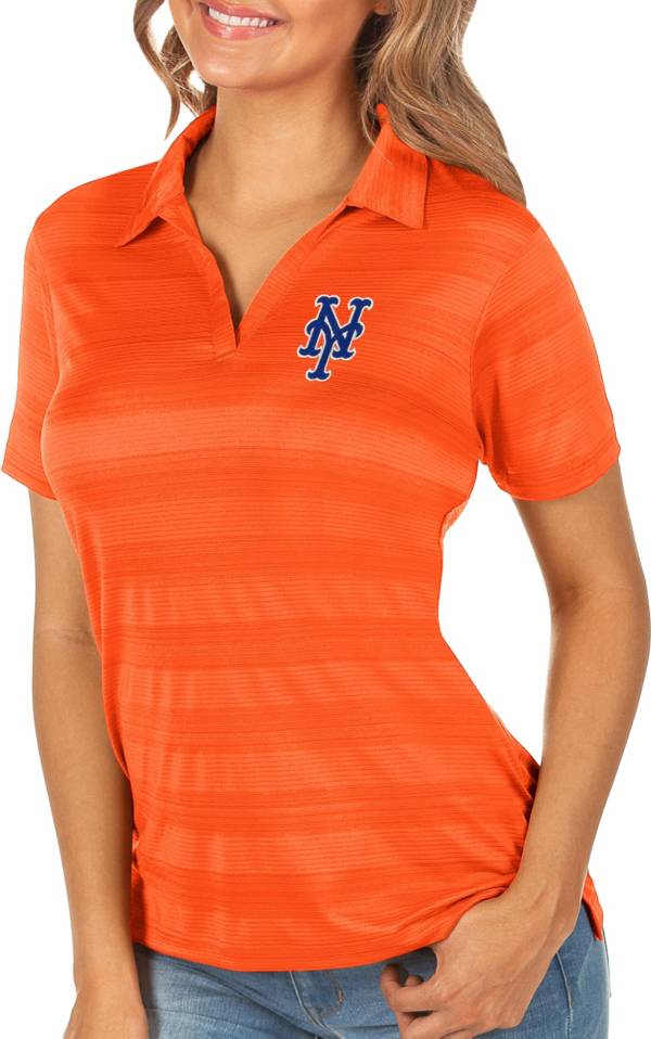 Antigua Women's New York Mets Compass Mango Polo