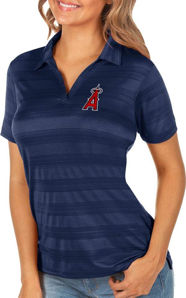 Antigua Women's Los Angeles Angels Compass Navy Polo