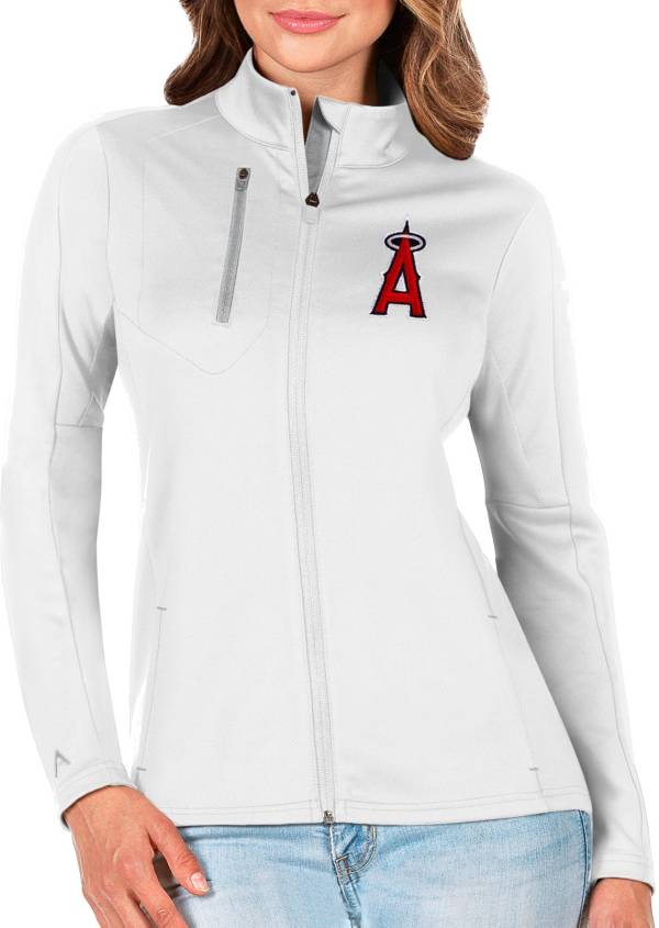Antigua Women's Los Angeles Angels Generation Full-Zip White Jacket product image