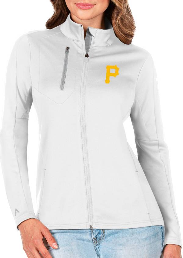 Antigua Women's Pittsburgh Pirates Generation Full-Zip White Jacket