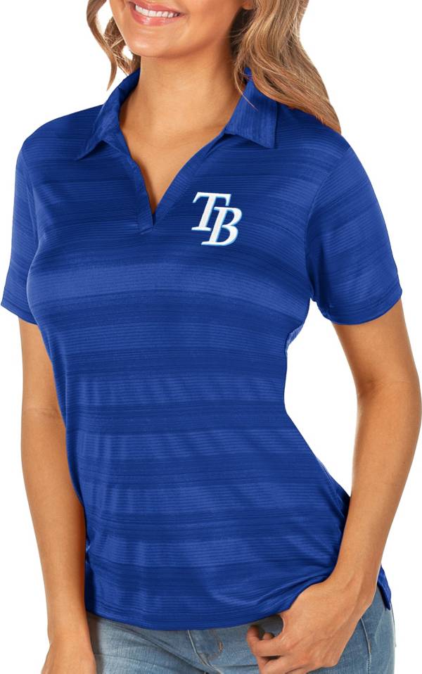 Antigua Women's Tampa Bay Rays Compass Royal Polo